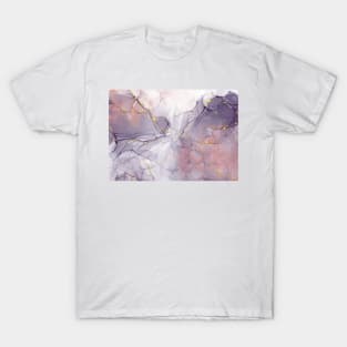 Violet and Gold Marble T-Shirt